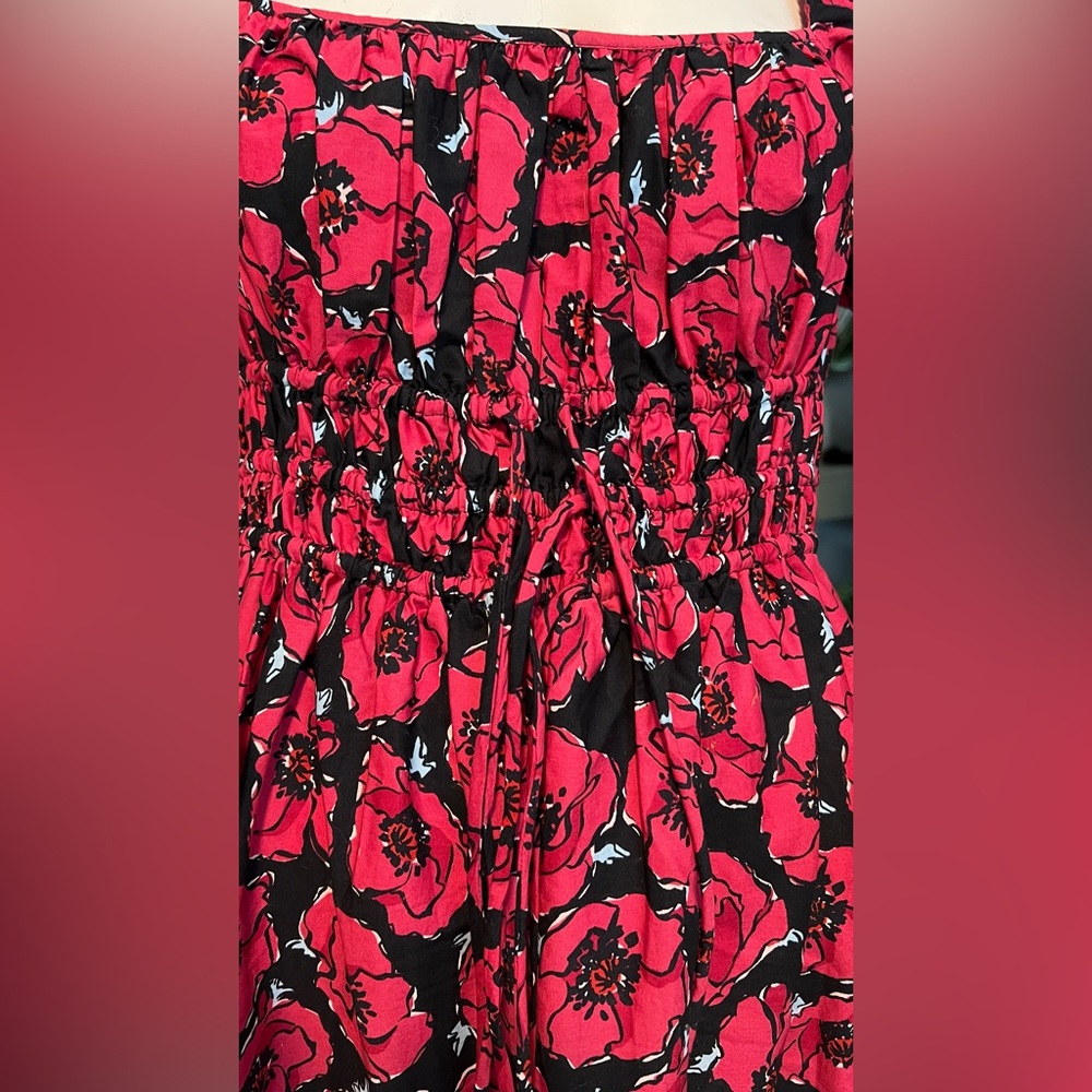 Kate Spade Poppy Toss Square-neck Midi Dress size S - Picture 11 of 11